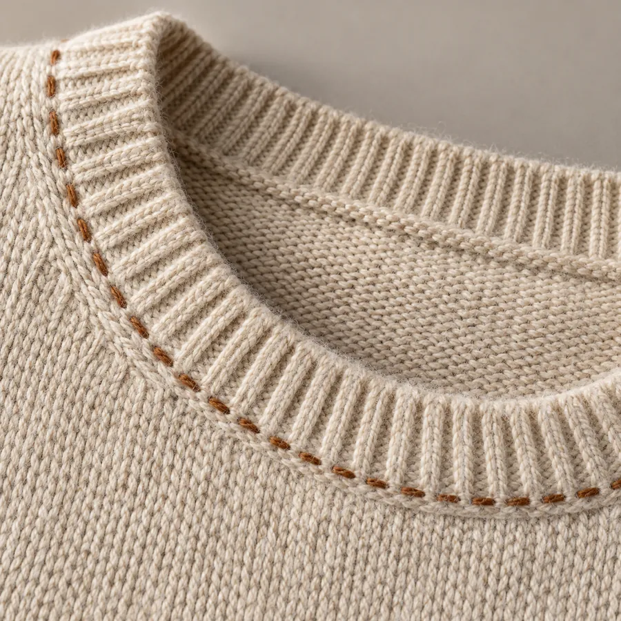 Collar Edge Stitching